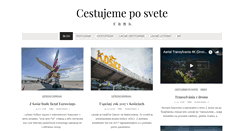 Desktop Screenshot of cestujemeposvete.sk